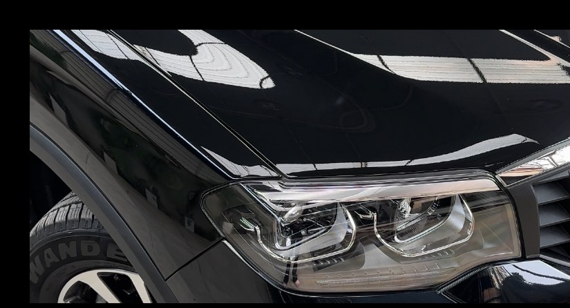 Ceramic coated hood and headlight